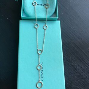 Tiffany &Co sterling silver lariat necklace